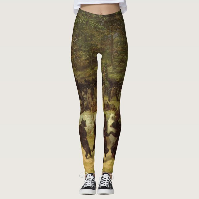 Leggings The Bear Dance Painting (Devant)