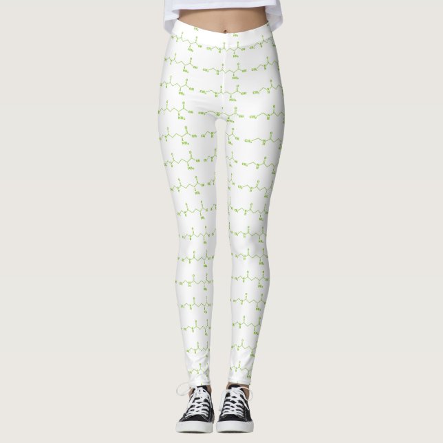 Leggings Thé Théanine Formule chimique moléculaire (Devant)