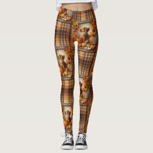 Leggings Thème de chute de la vache Highland