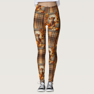 Leggings Thème de chute de la vache Highland