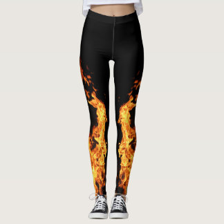 Leggings Thème de flamme d'incendie