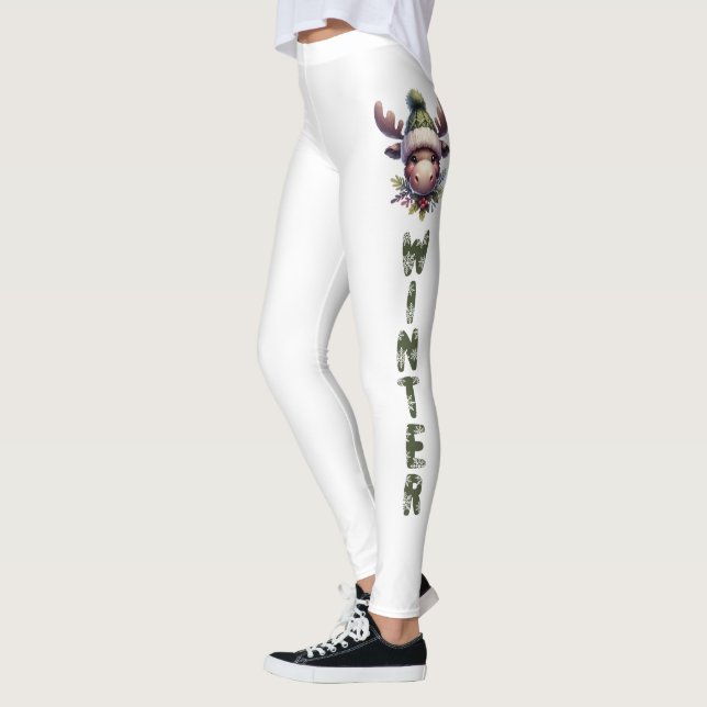 Leggings Thème Élan d'Hiver (Gauche)