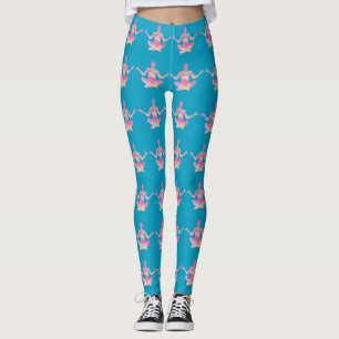 Leggings Thème Yoga Eau Couleur Femme Silhouette Toute Coul