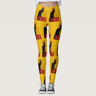 Leggings Theophile Steinlen - Le Conversation Noir Vintage