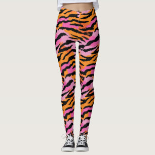 Leggings Tiger Stripes Poster de animal Vibrant Girl Glam
