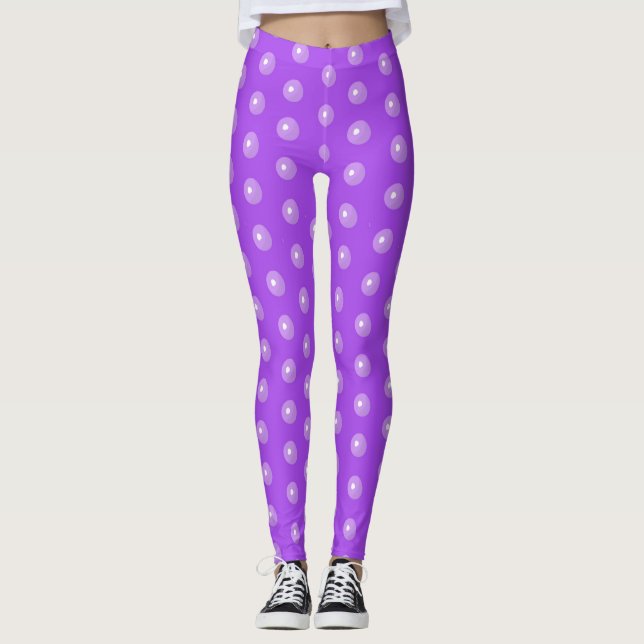 Leggings Tiges de bulle de sirène - violet (Devant)