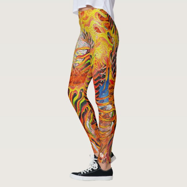 Leggings Tigre Koi du feu (Gauche)