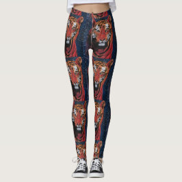 LEGGINGS TIGRE LÉGGINGS PAR L'ARTISTE PAULA REILLY.