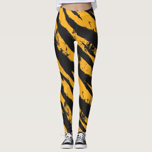 Leggings Tigre urbain classique rayures (Devant)