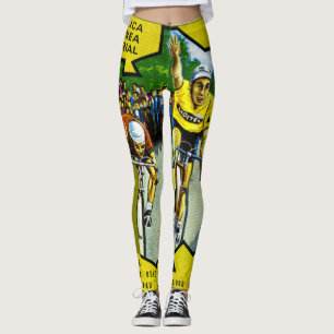 Leggings Timbre historique des cyclistes de Guinée équatori