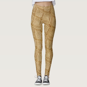 Leggings Tissu de dentelle élégant : motifs texturés.