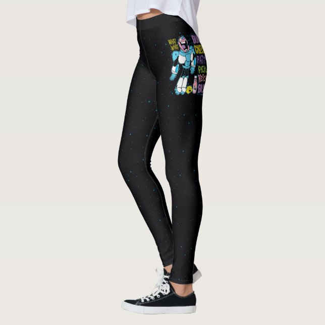 Leggings Titans Ados, allez ! | Cyborg Burger Rap (Gauche)