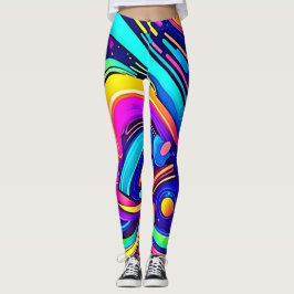 Leggings Toile cosmique : un univers de couleurs