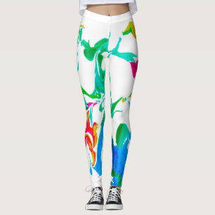 Leggings Toiles d'araignée colorées