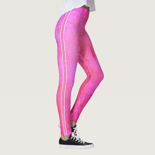 Leggings Tons de texture grunge rose (Droite)