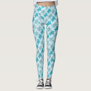 Leggings Tortues bleues nageant Thunder_Cove