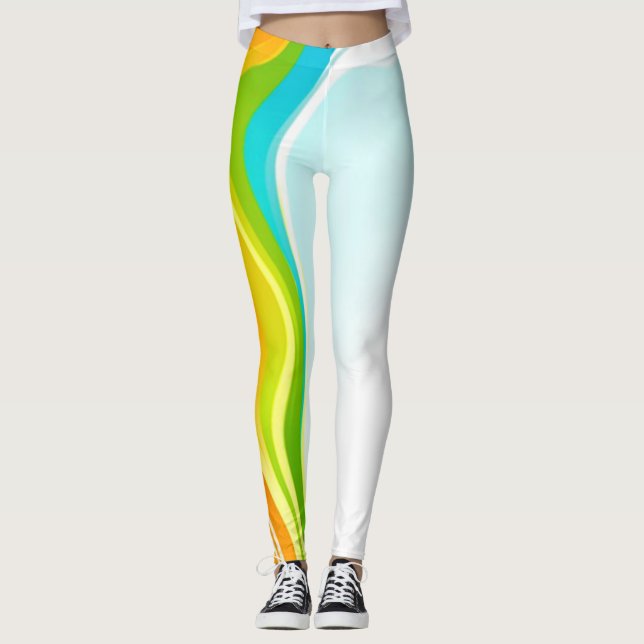 Leggings Tourbillon arc-en-ciel (Devant)