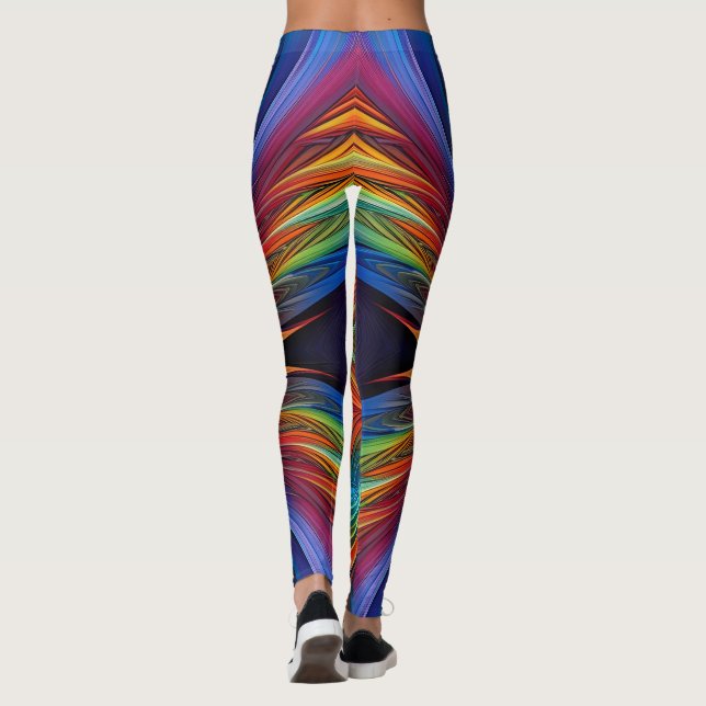 Leggings Tourbillon coloré en plume (Dos)