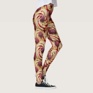 Leggings Tourbillon de framboise crémeux - Esthétique de de