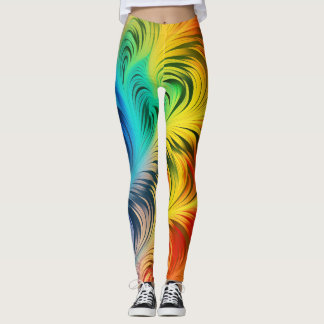 Leggings Tourbillonnant arc-en-ciel