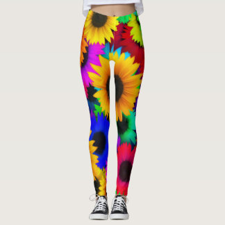 Leggings Tournesol d'arc-en-ciel