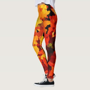 Leggings Tournesols oranges et jaunes