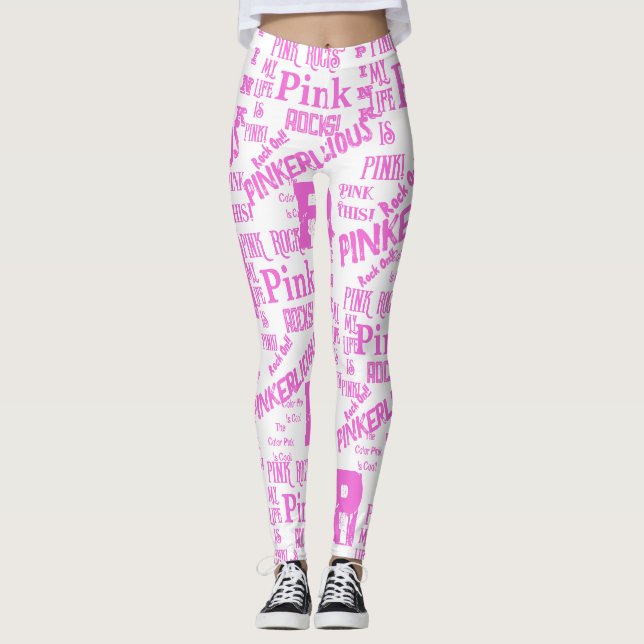 LEGGINGS TOUT EN ROSE  (Devant)