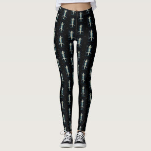 Leggings tout-sur-impression X-Ray Dragon barrés