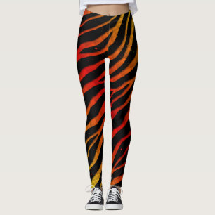 Leggings Tracées SpaceTime arrachées - Jaune/Rouge