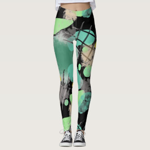 Leggings Trash Dive Modern Abstrait