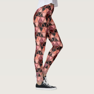 Leggings Triangles Robot Jester Rose