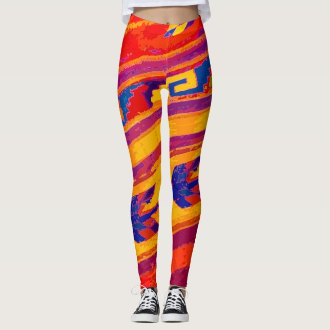 Leggings tribaux aztèques (Devant)