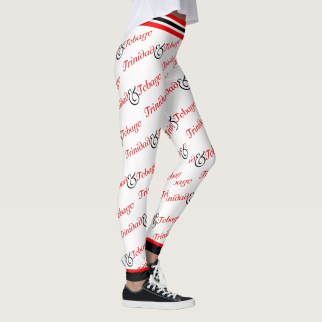 Leggings Trini / Trinité-et-Tobago Patriotique - Blanc (Droite)