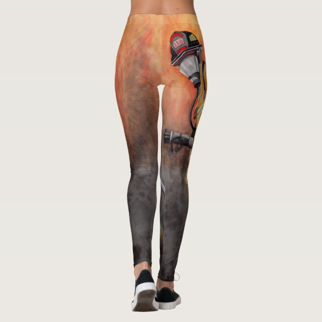 Leggings Trop chaud pour traiter les hérissons Personnalise (Dos)