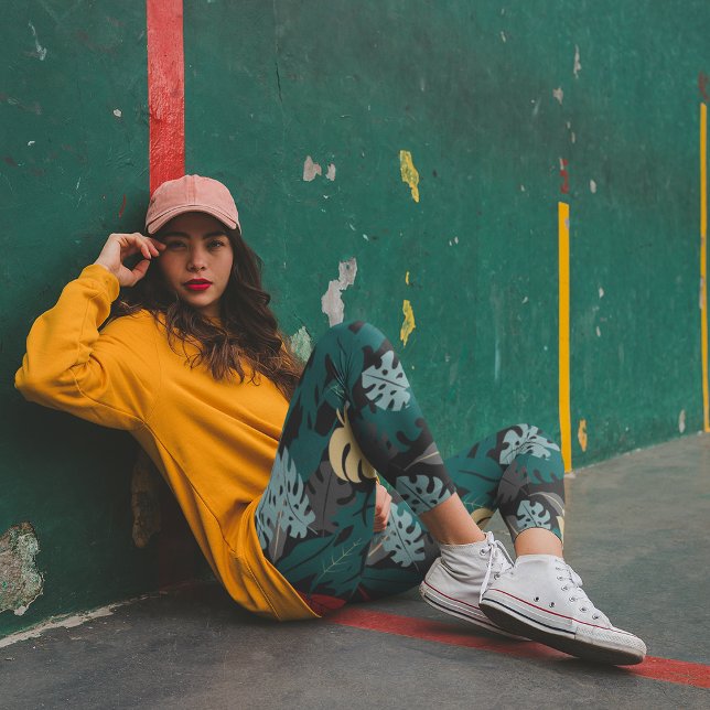 Leggings Tropical foncé (Créateur téléchargé)