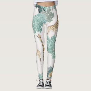 Leggings Tropical Safari Adventure 1 #art #tropical