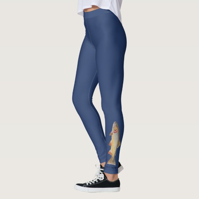 Leggings Truite impitoyable 1, art original, Mary K (Gauche)