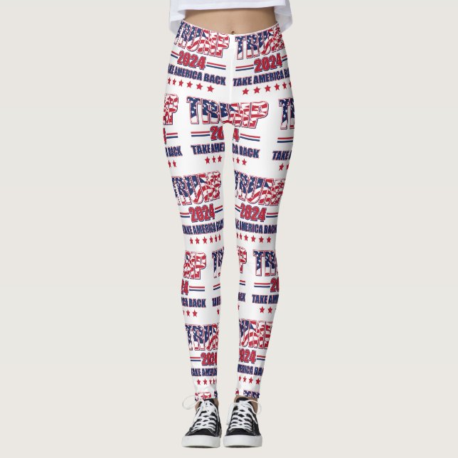 Leggings Trump 2024 : Retour de l'Amérique (Devant)