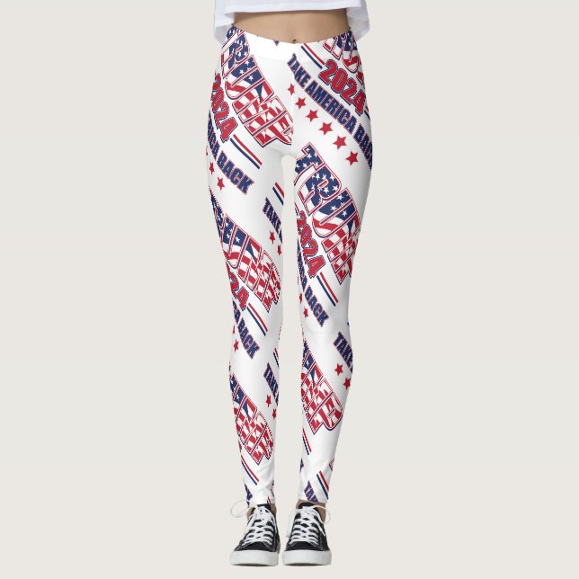 Leggings Trump 2024 : Retour de l'Amérique (Devant)