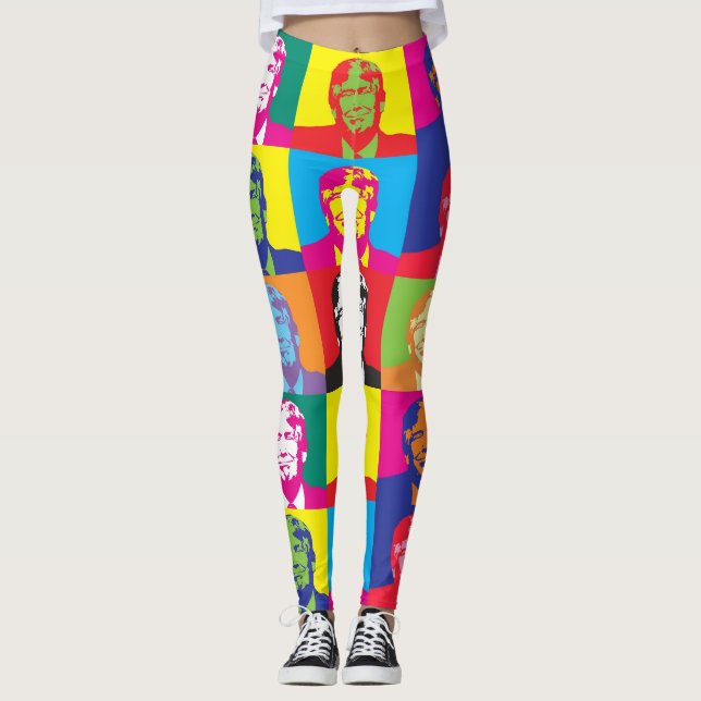 Leggings Trump Pop Art Yoga Pants (Devant)