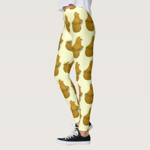 Leggings Trumpeter Pigeon Jaune