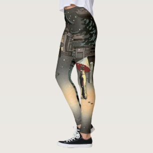 Leggings Tsuchiya Koitsu - Neige au temple de Nezu