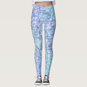 Leggings Turquoise bleu et pourpre chatoyant