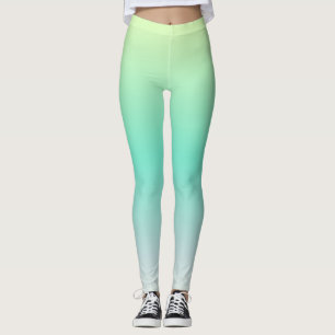 Leggings Turquoise Clair Moderne Ombre