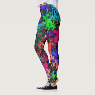 Leggings Twirly coloré Abstrait /
