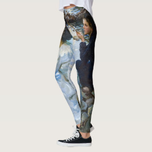 Leggings Two Girls Fishing, 1912 par John Singer Sargent