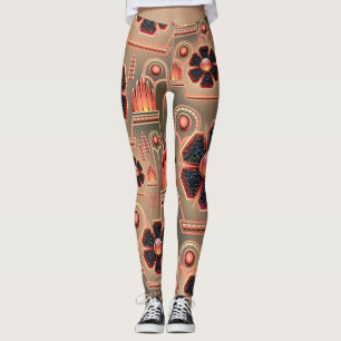 Leggings Type frais guêtres de Steampunk de motif