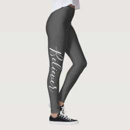 Leggings typographie de la CROYANCE lunaire|