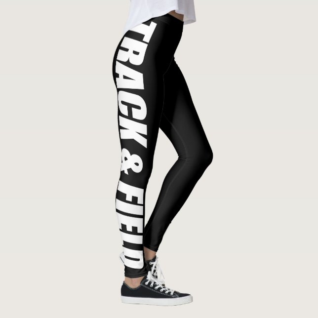 Leggings typographiques de piste et de champ pour  (Droite)