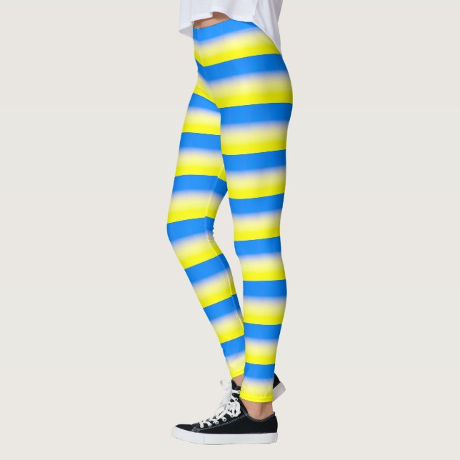 Leggings Ukraine bleue et jaune Inspiration de la paix anti (Gauche)